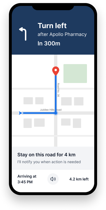 Screen — Navigation Active